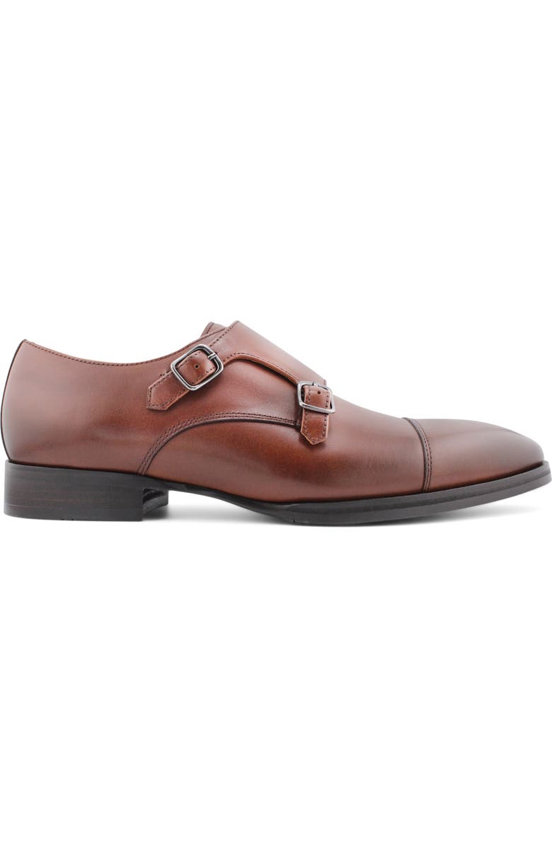 Gordon Rush Brayden Double Monk Strap Shoe, Alternate, color, Brandy
