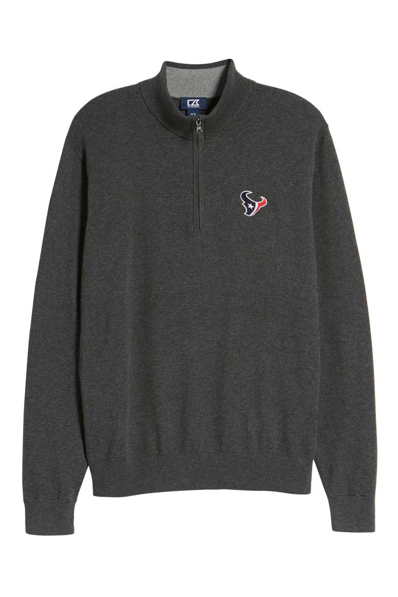 Houston Texans - Lakemont Regular Fit Quarter Zip Sweater, Alternate, color, CHARCOAL HEATHER