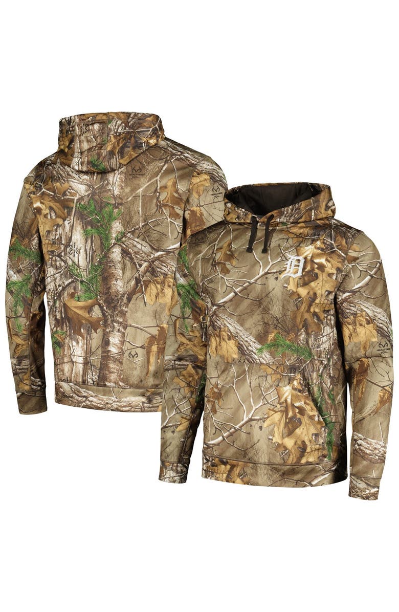 DUNBROOKE Men's Dunbrooke Camo Detroit Tigers Champion Realtree Pullover Hoodie, Main, color, 