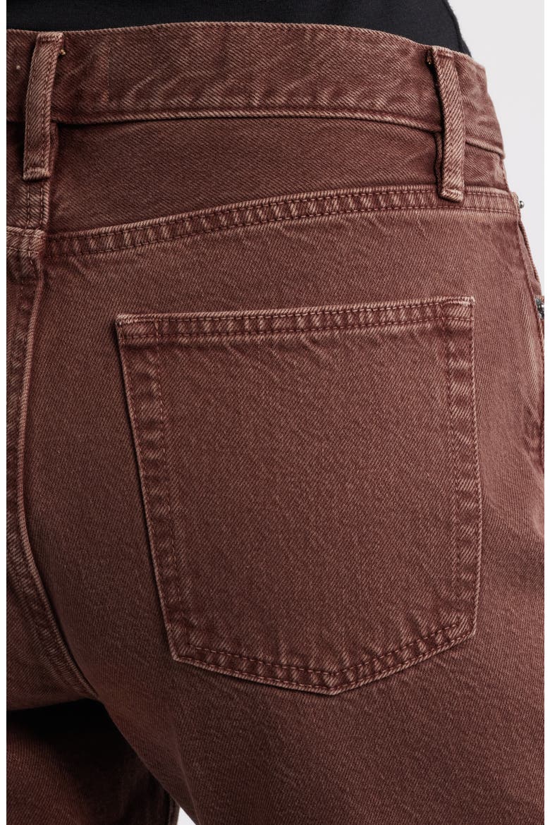 The Hang Mid Rise Ankle Straight Leg Jeans, Alternate, color, MULBERRY