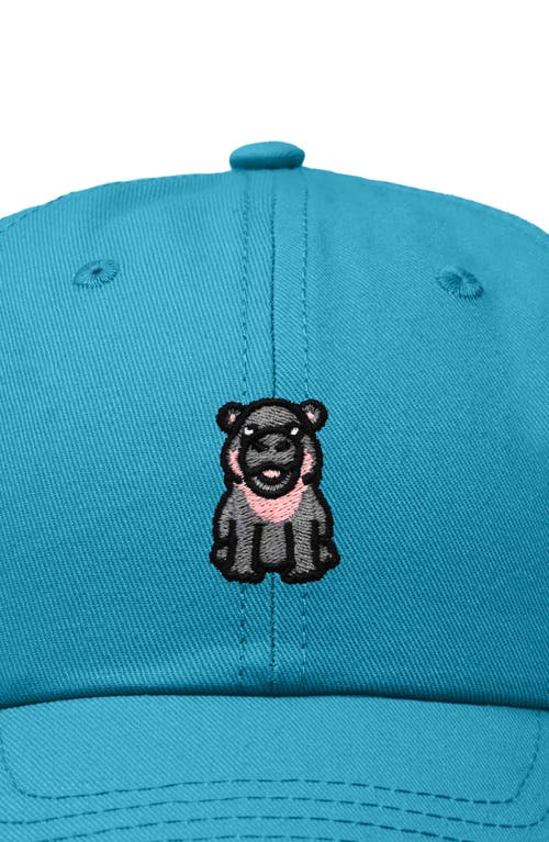 DALIX DALIX HIPPO EMBROIDERED ADJUSTABLE HAT 