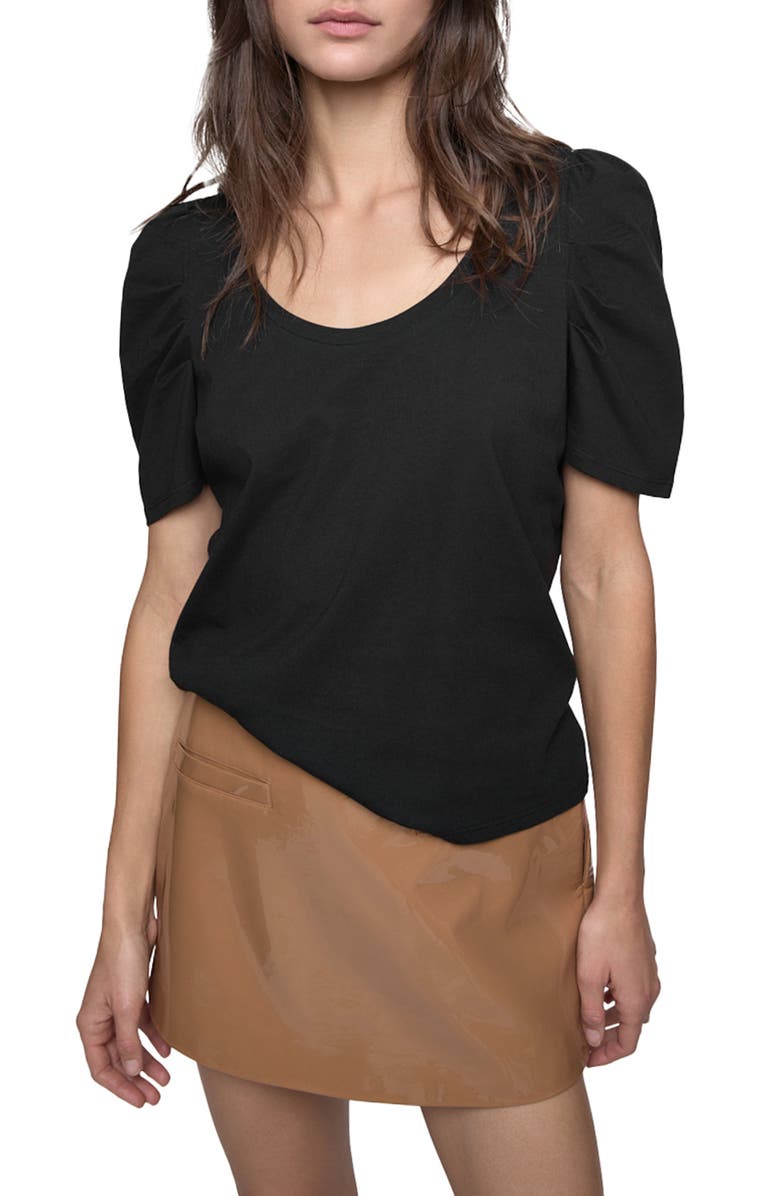 Rebecca Minkoff Janine Short Sleeve Top, Main, color, 