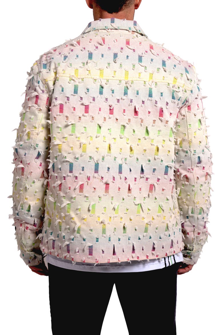 Ascension 0013 Lined Denim Jacket, Alternate, color, IVORY/BROWN