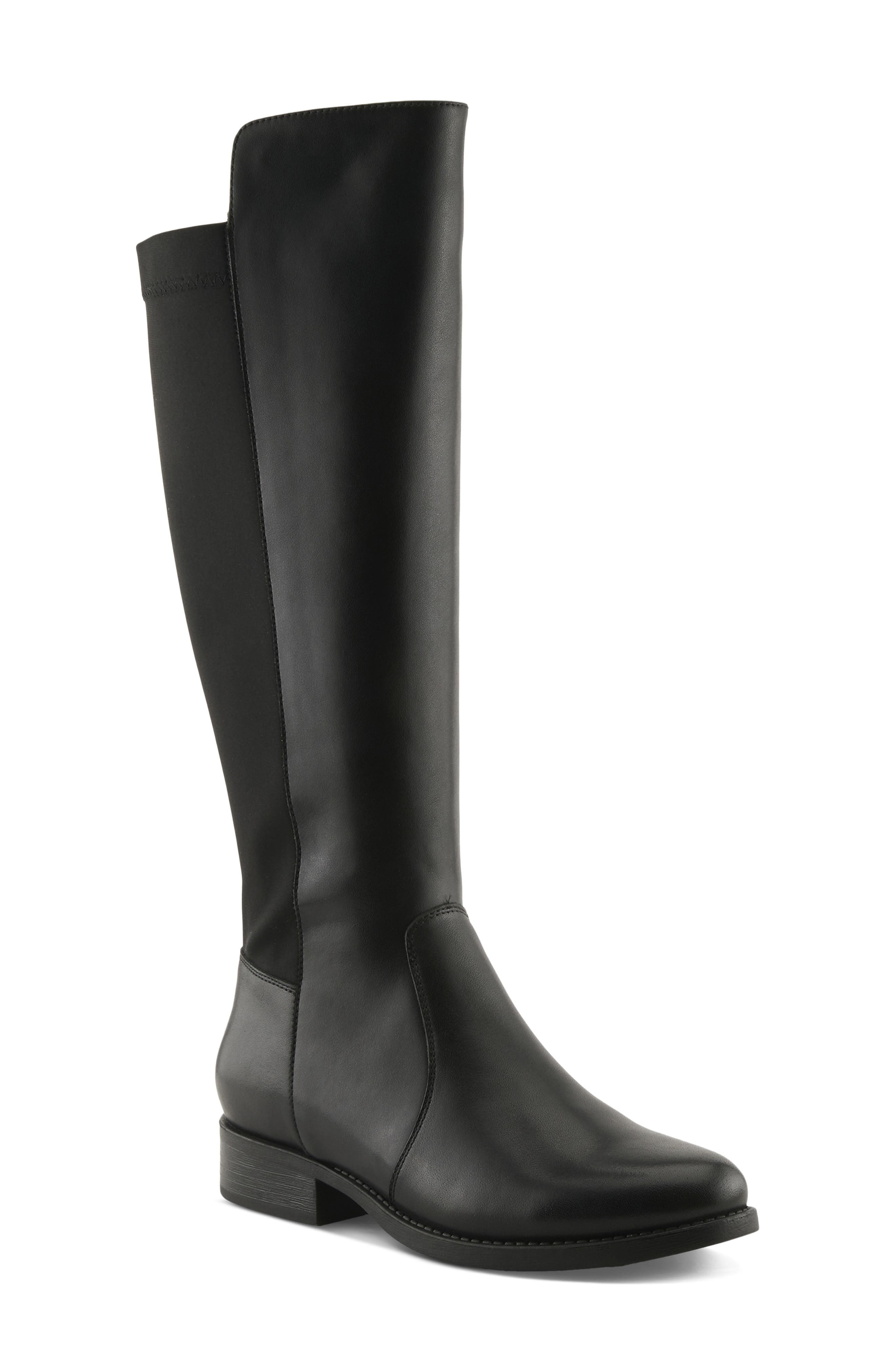 Spring Step Zaya Knee High Boot, Main, color, Black