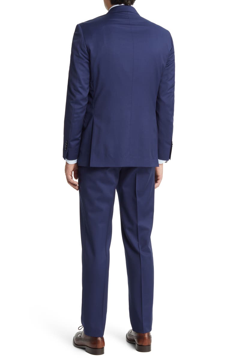 Peter Millar Tailored Fit Wool Suit, Alternate, color, Blue