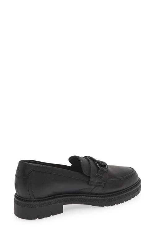 Naot Fremont Platform Loafer In Black Leather