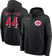 Nike Men's Nike Elly De La Cruz Black Cincinnati Reds Player Name & Number Club Fleece Pullover Hoodie