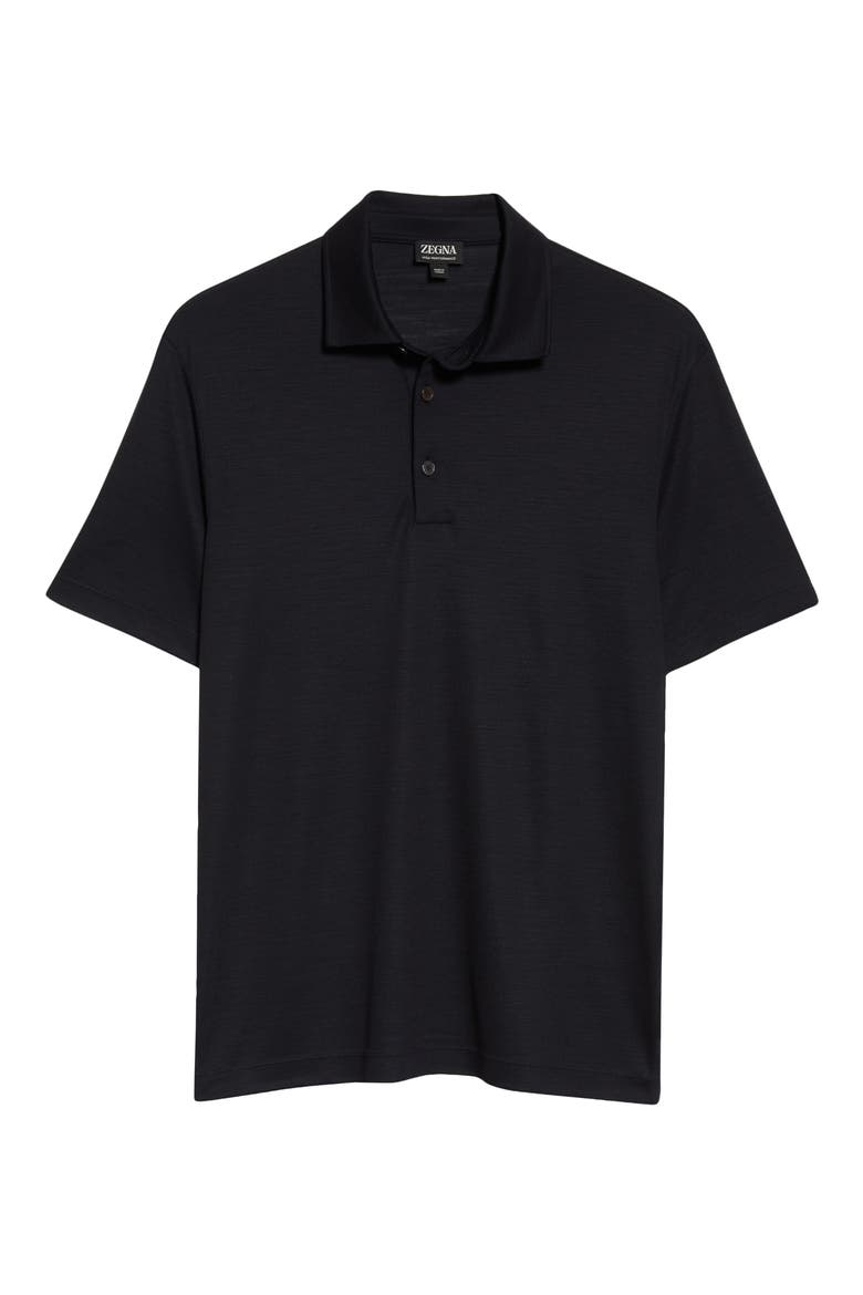 High Performance™ Wool Polo, Alternate, color, NAVY