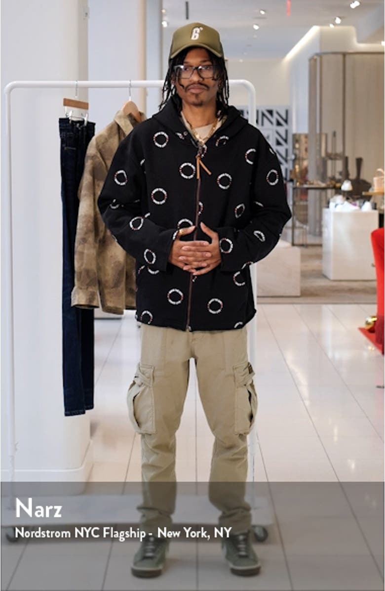 Front Zip Oversize Cotton Zip-Up Hoodie, sales video thumbnail