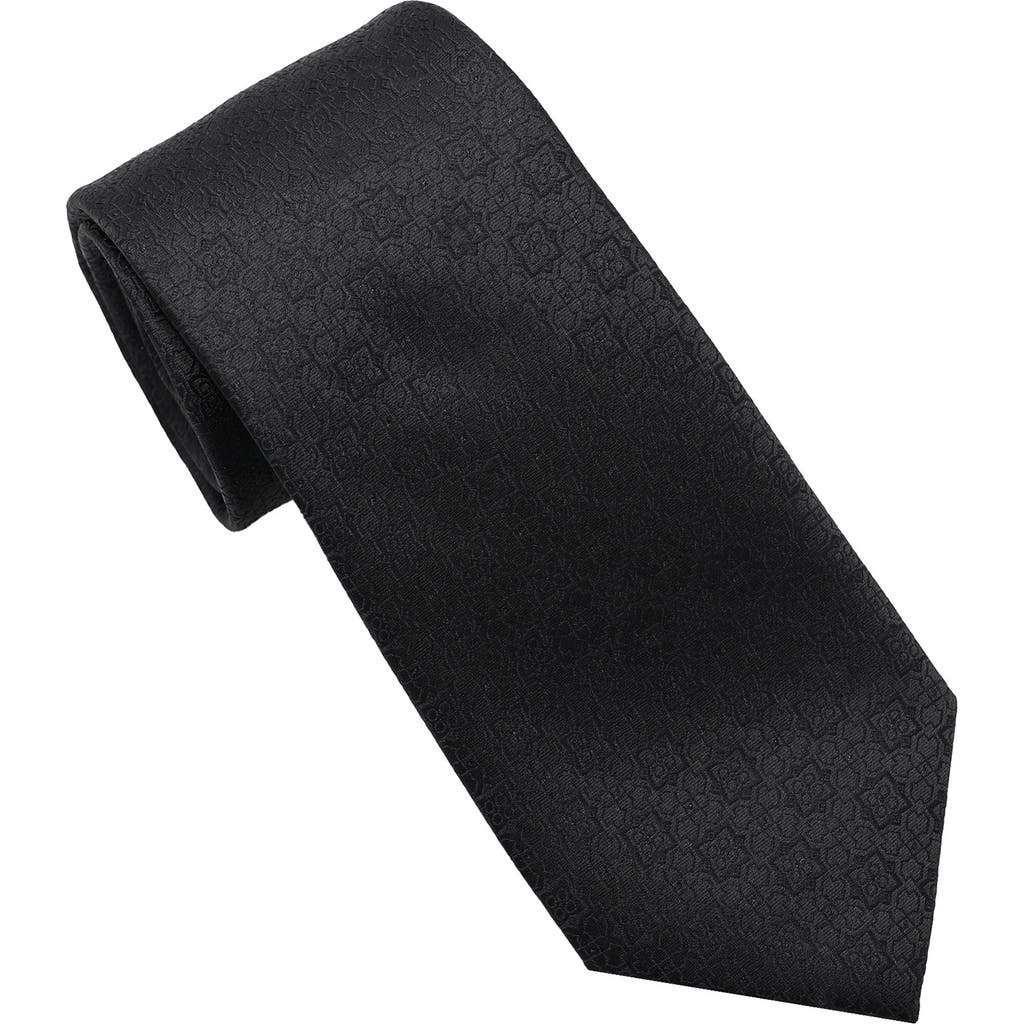 Karl Lagerfeld Paris Sparkle Medallion Print Tie In Black