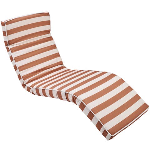 Tierra Clay Stripe The Lounger Chair