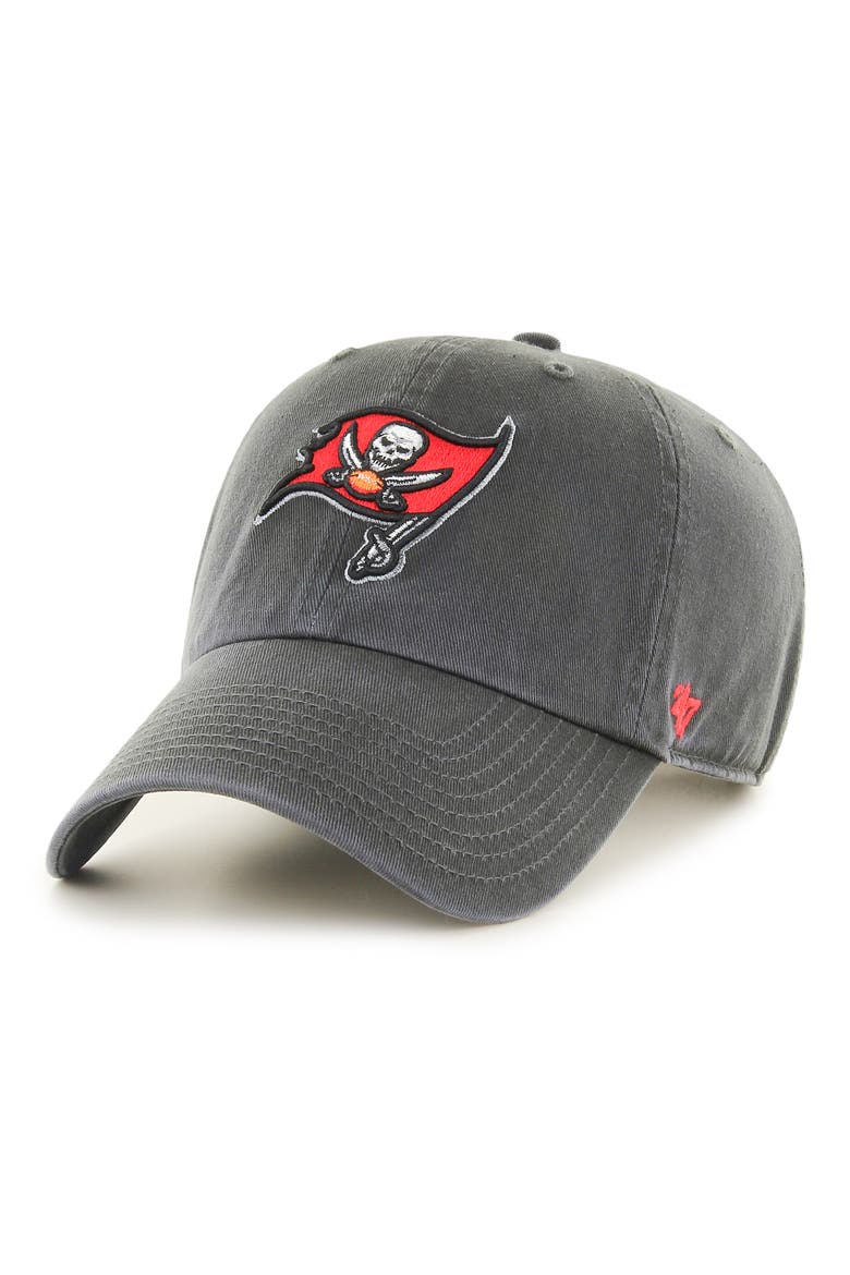 Mens Houston Texans '47 Brand Navy Blue Cleanup Basic Logo Adjustable Hat, Main, color, BUCCANEERS
