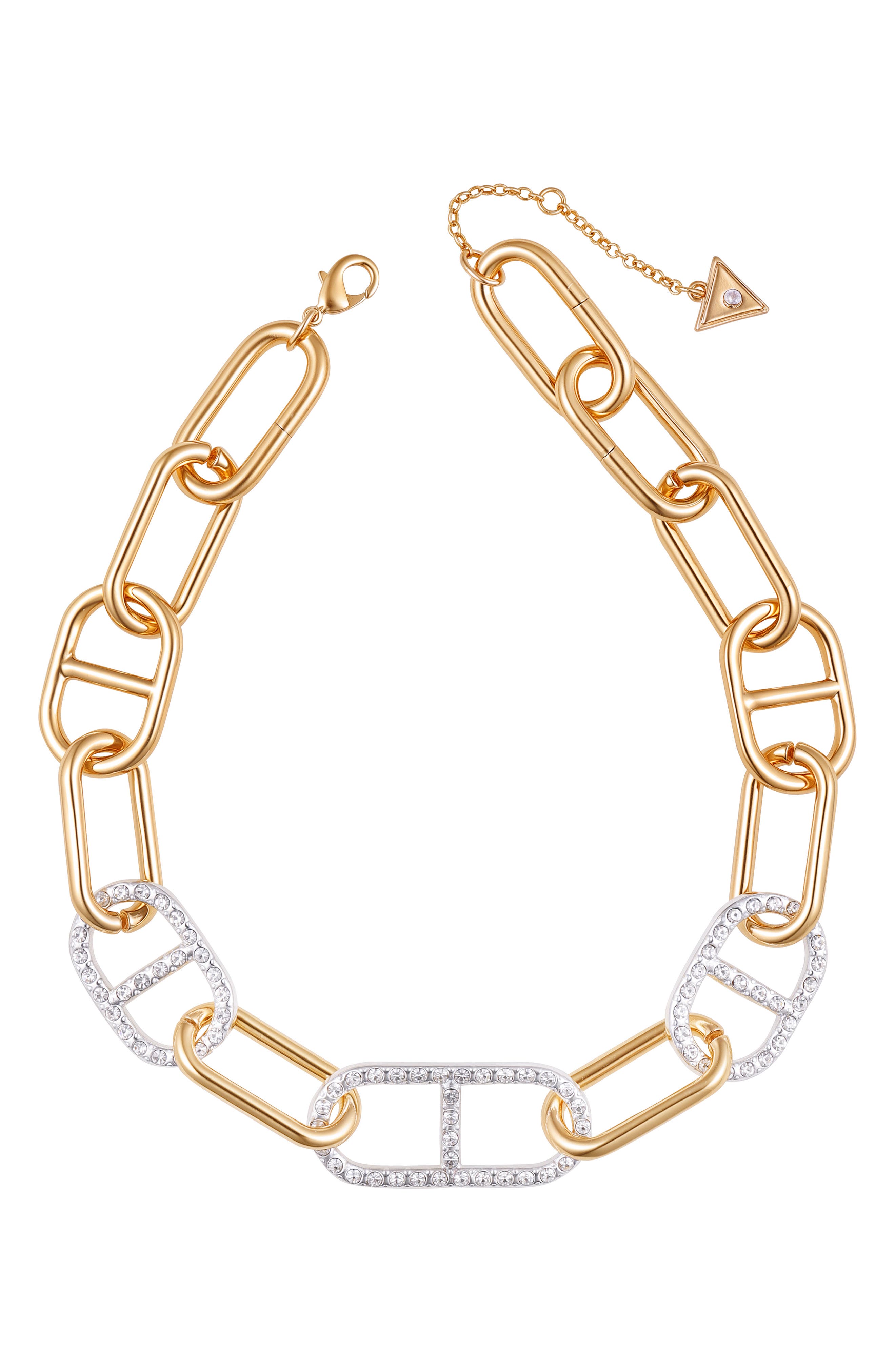 GUESS Two-Tone Chain Necklace