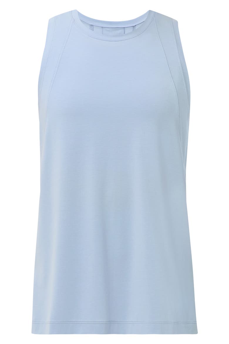 Soft Flow Studio Longline Tank, Alternate, color, LAGUNA BLUE
