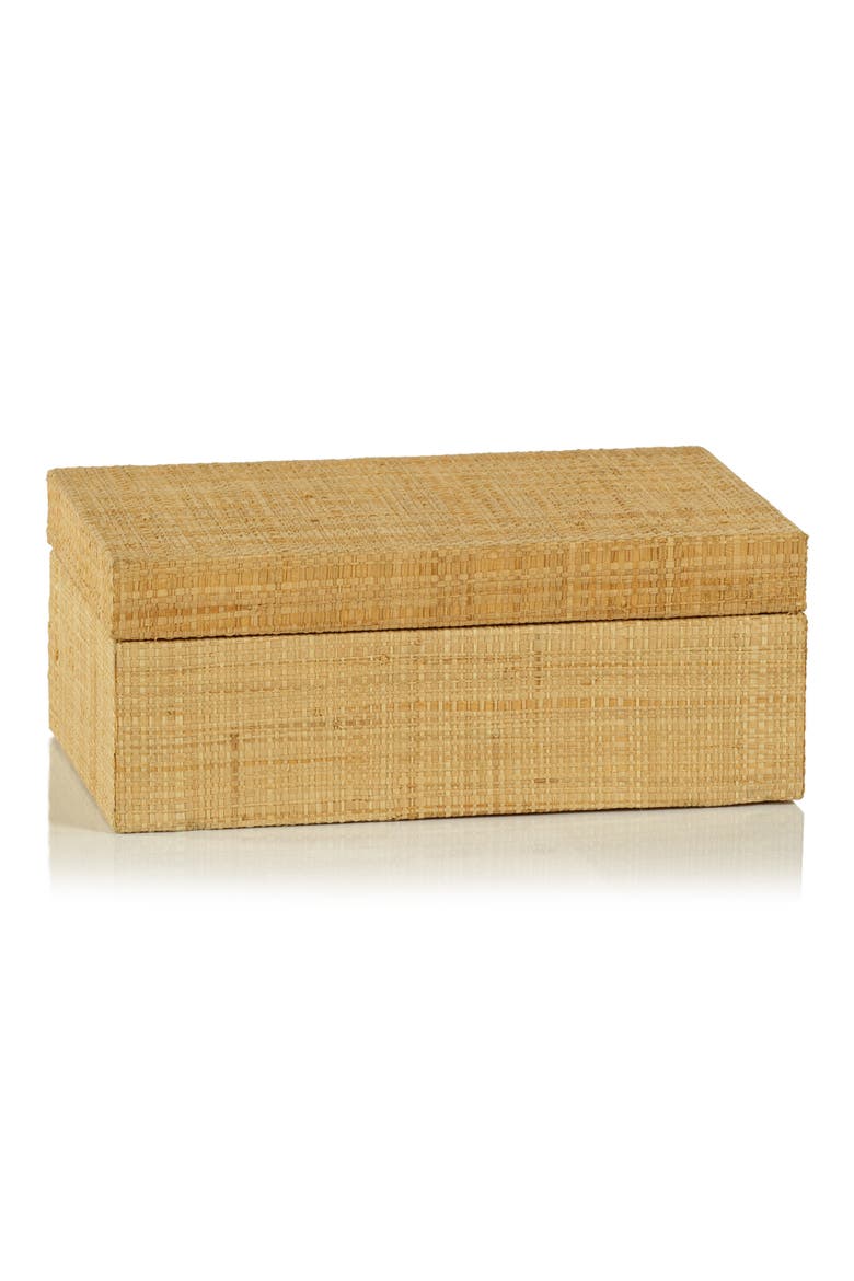 Woven Decorative Box, Main, color, BEIGE