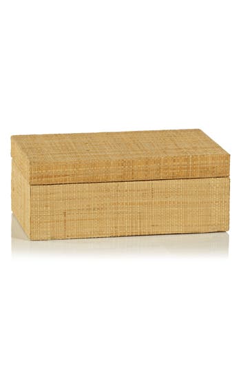 Zodax Woven Decorative Box In Brown