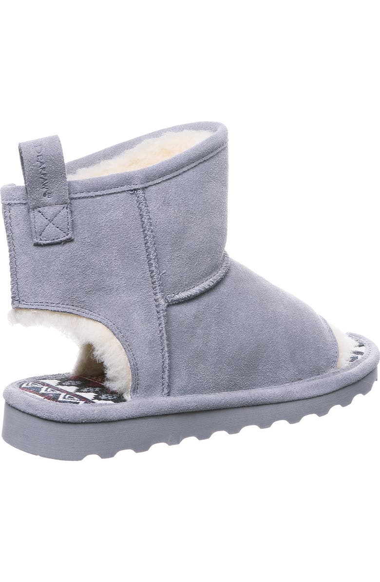 BEARPAW Molly Suede Faux Fur Trim Slipper Boot, Alternate, color,