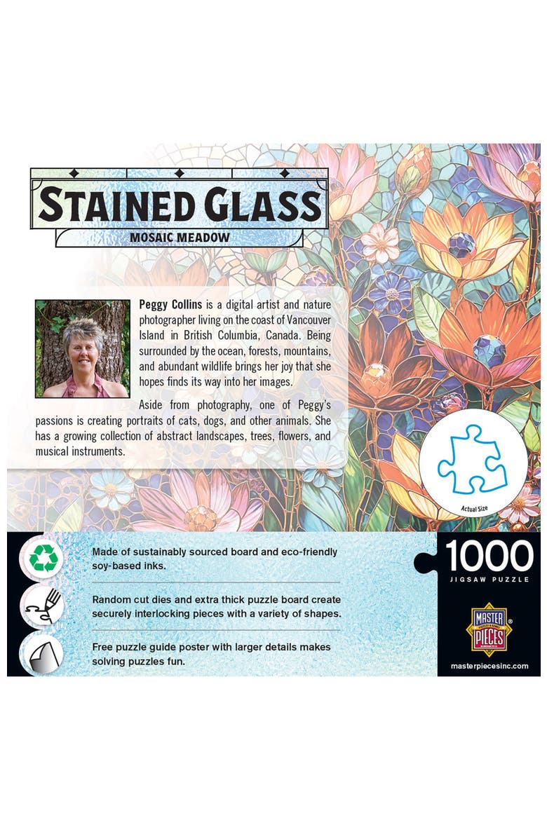 Mosaic Meadow 1000 Piece Jigsaw Puzzle, Alternate, color, Multicolor