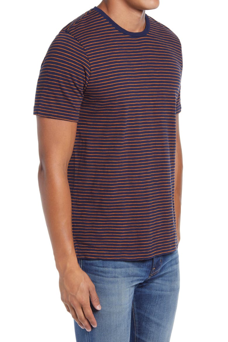Stripe T-Shirt, Alternate, color, NAVY MARITIME RUST STRIPE