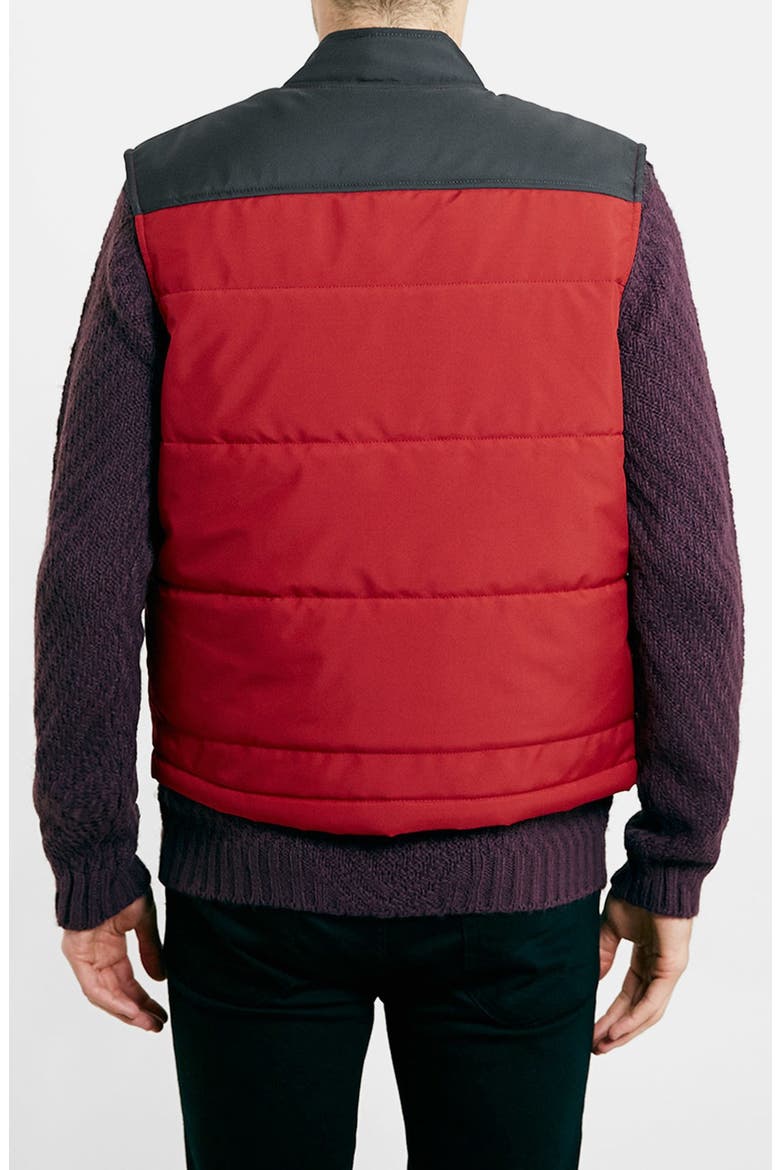 Puffer Vest, Alternate, color, RED