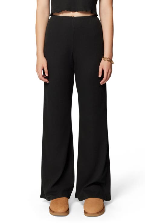 Micro Thermal Wide Leg Pants