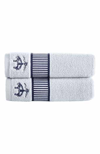 Fancy Border 2-Pack Turkish Cotton Bath Towels
