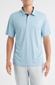Swannies Hazelwood Modern Fit Foulard Print Performance Golf Polo