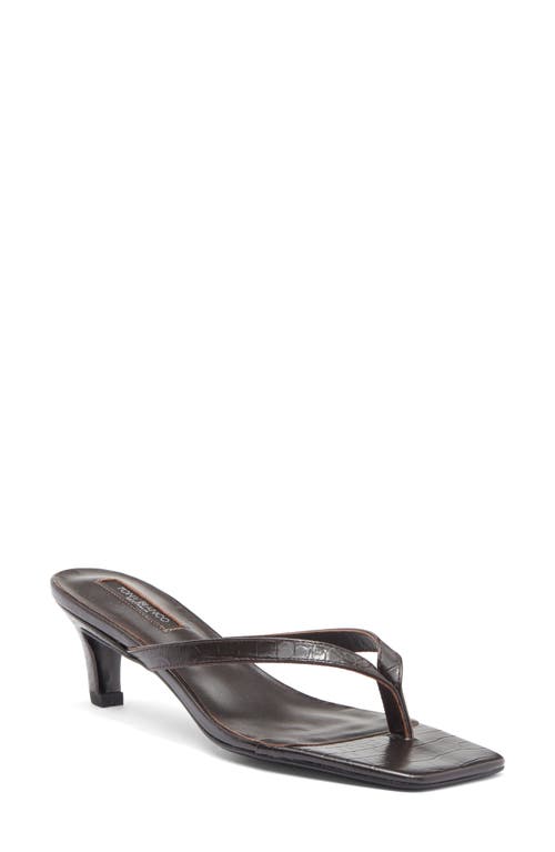Tony Bianco Topaz Flip Flop In Choc Croc