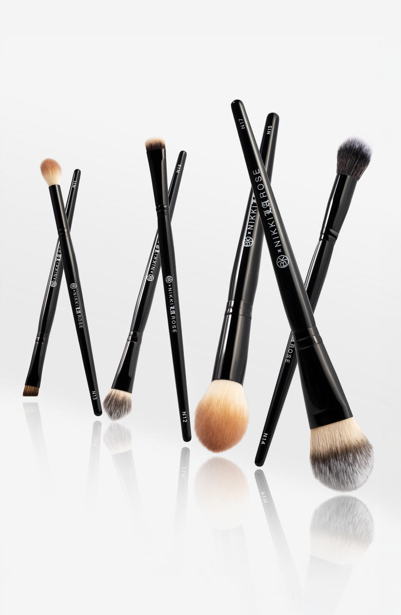BK Beauty Nikki La Rose Pro Artist Brush Set, Alternate, color, Black