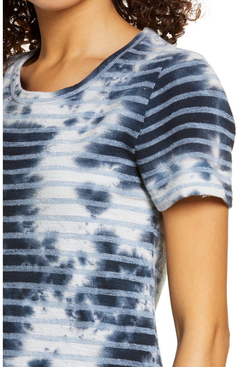 Catalina Cloud Stripe Tie Dye Sleep Dress, Alternate, color, CLOUD