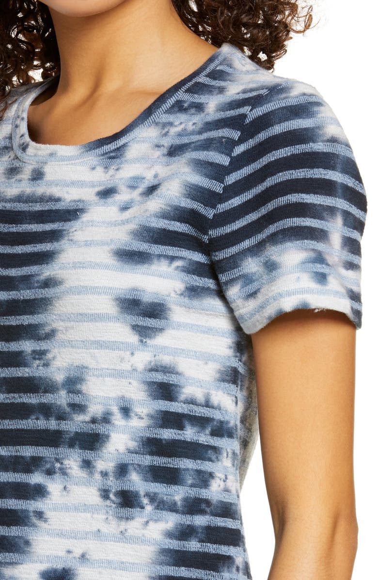 Sol Angeles Catalina Cloud Stripe Tie Dye Sleep Dress, Alternate, color, 