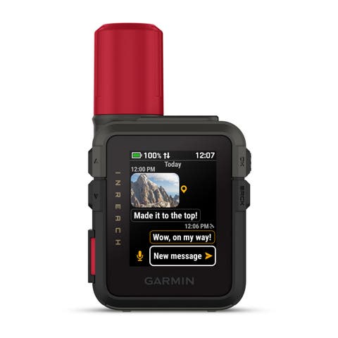inReach Mini 3 Plus Compact Satellite Communicator 1.9" Outdoor GPS with Worldwide Maps and Built-In Bluetooth - Black