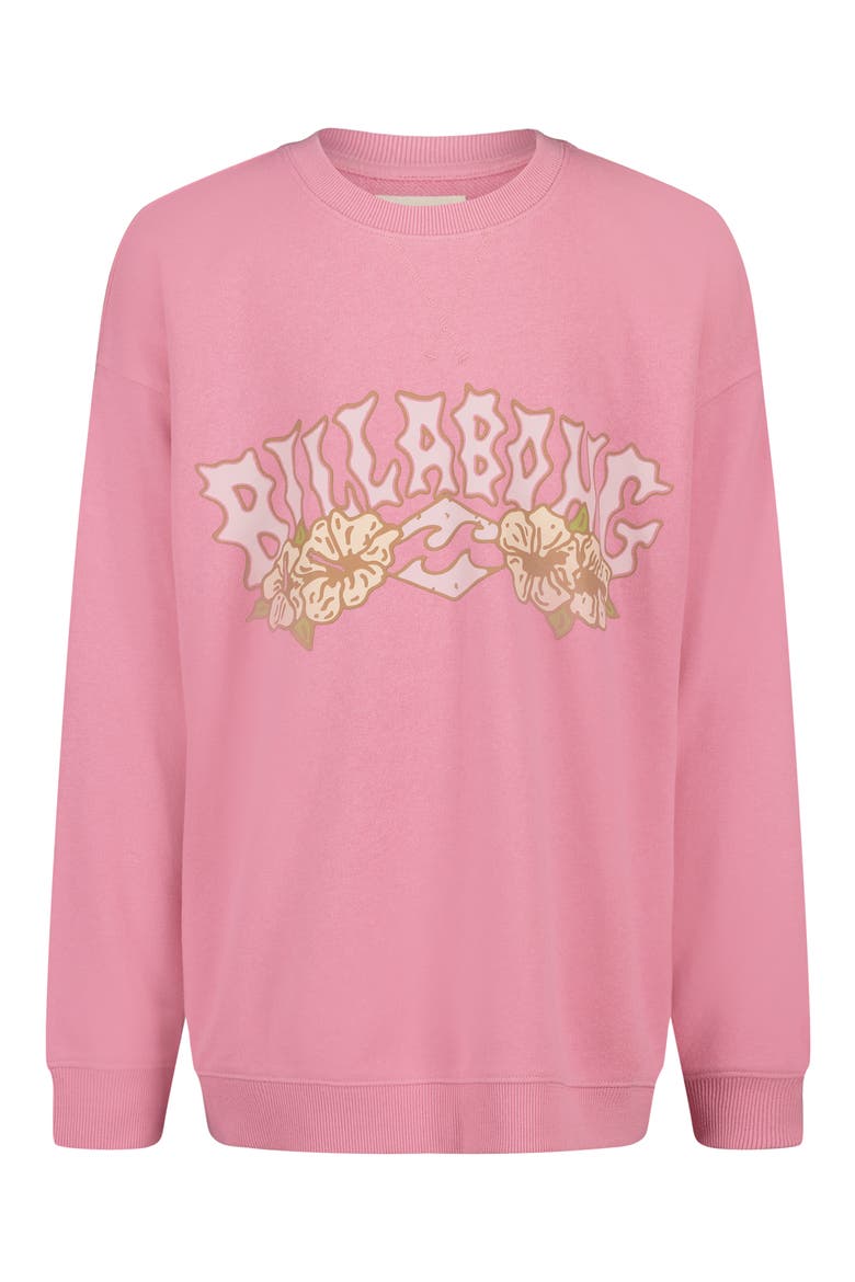 Kids' Making Waves Graphic Sweatshirt, Main, color, FUCHSIA PINK