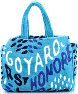 Pre-Owned Goyard Eponge Bag Printed Terry Cloth PM