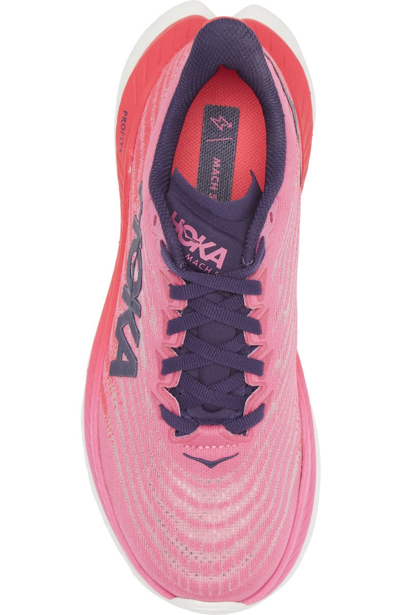 HOKA Mach 5 Running Shoe, Alternate, color, Raspberry / Strawberry