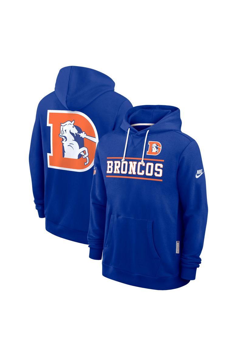Men's Nike Royal Denver Broncos Alt Sideline Standard Issue Dri-FIT Hoodie, Main, color, Royal