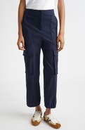 Veronica Beard Dari Crop Cargo Pants