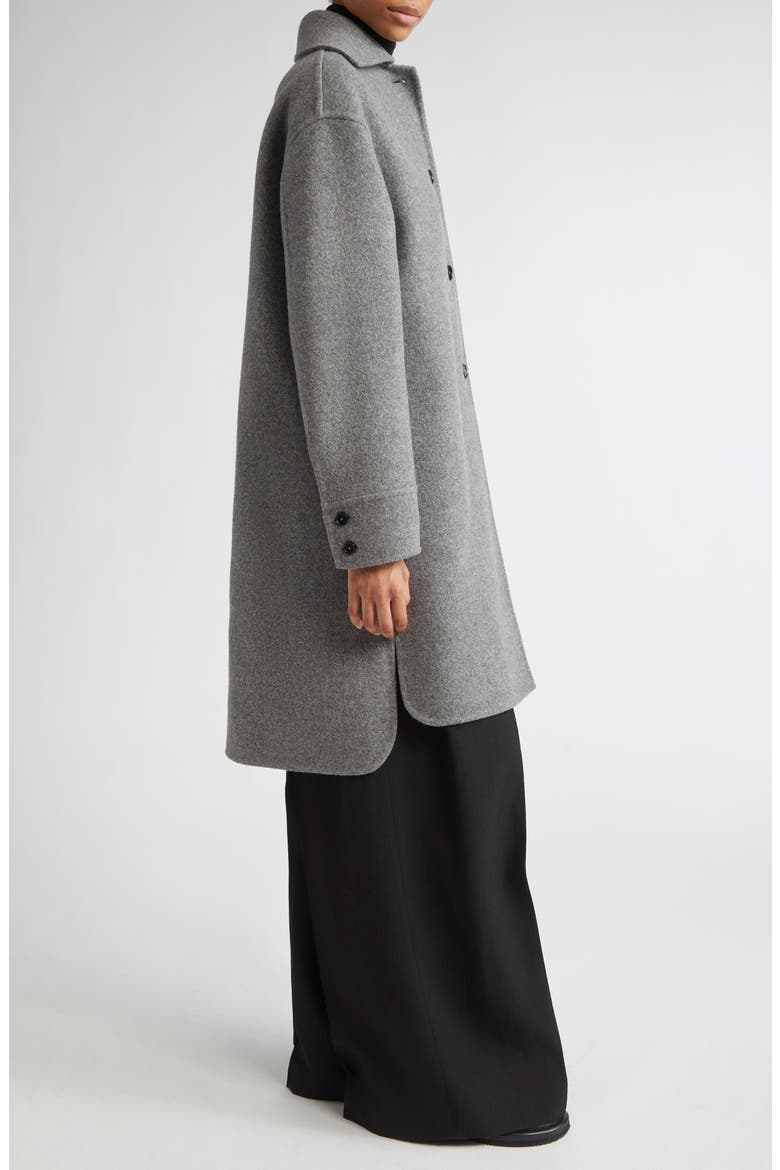 Relaxed Virgin Wool Coat, Alternate, color, PEBBLE