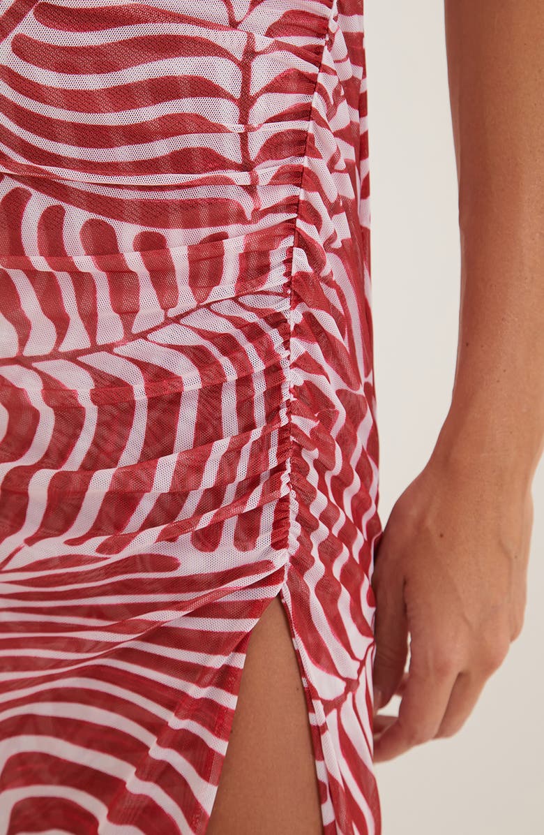 ViX Paula Hermanny Getty Mesh Cover-Up Dress, Alternate, color, 