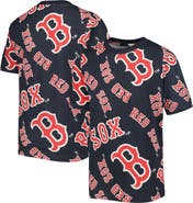 STITCHES Youth Stitches Navy Boston Red Sox Allover Team T-Shirt