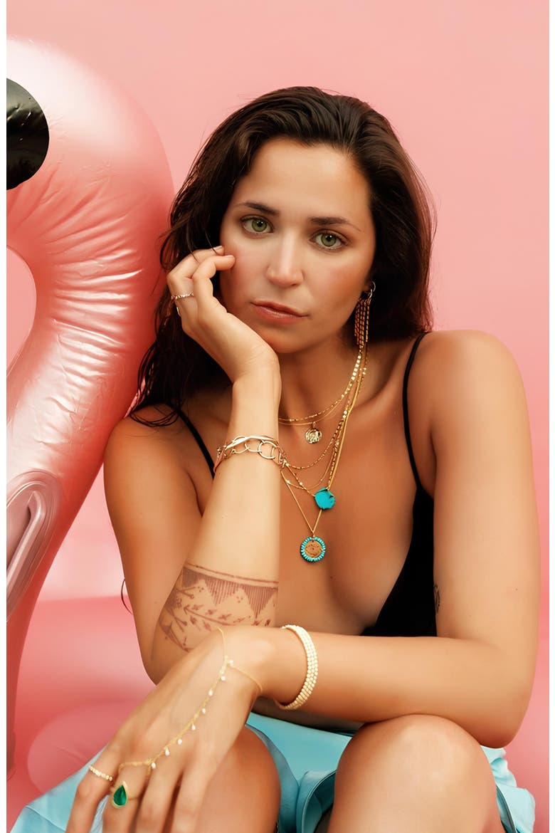 Muse Double Chain Necklace, Alternate, color, 14K Gold Filled