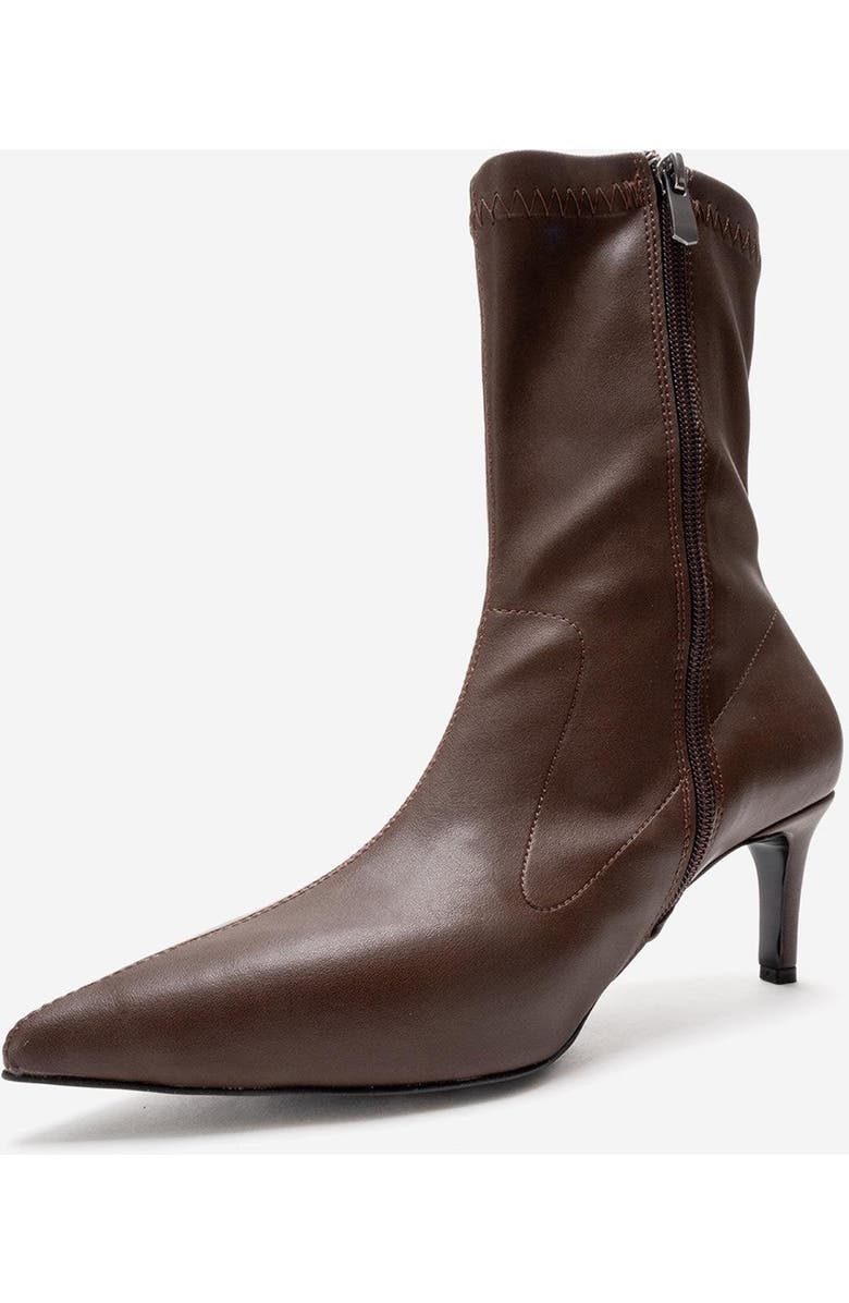 Prologue Shoes Rossano Stiletto Heel Boot, Alternate, color, Brown