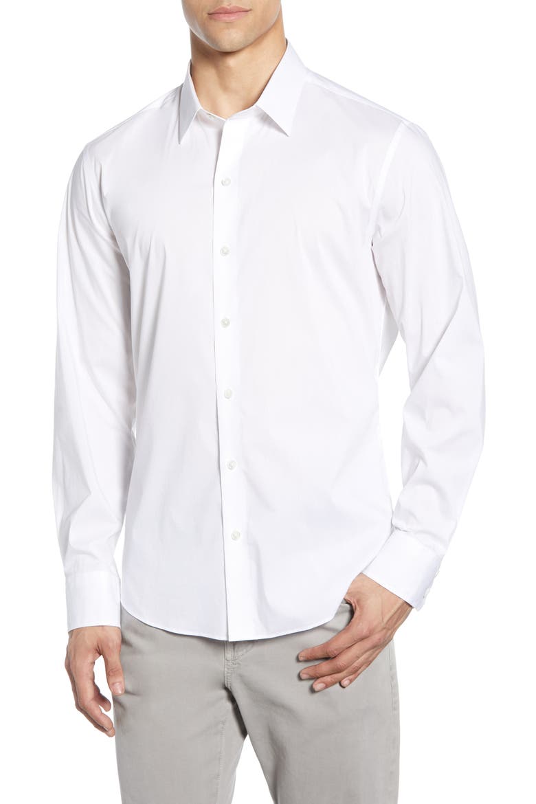 Mulberry Regular Fit Shirt, Main, color, WHITE