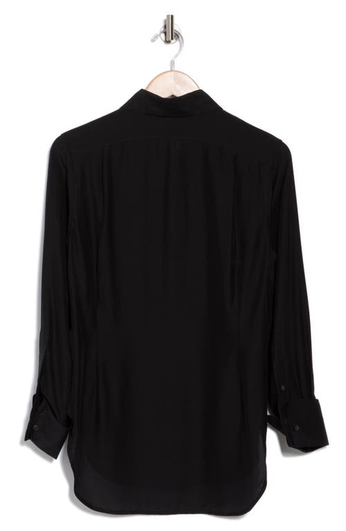 Rag & Bone Delphine Silk Blend Shirt In Black