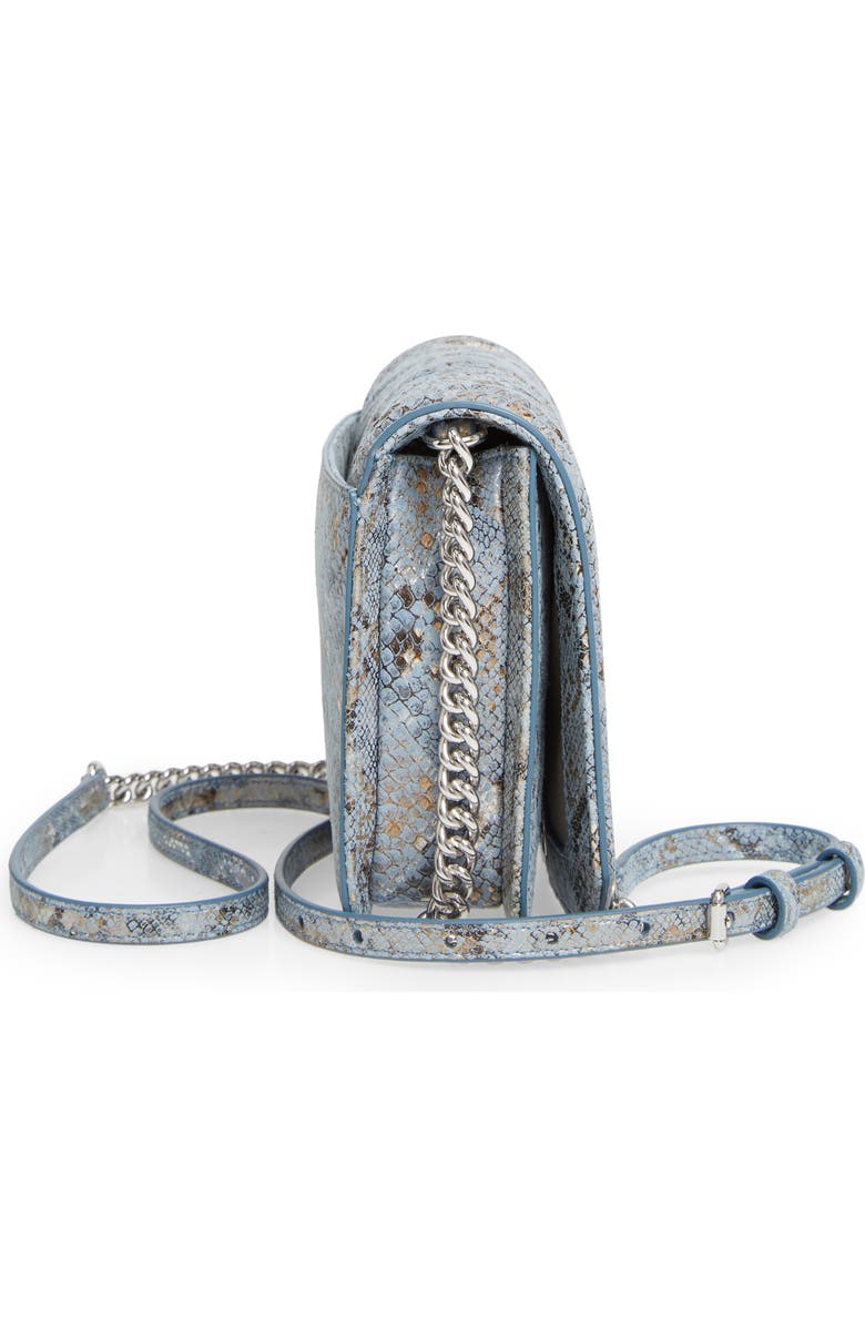 Rebecca Minkoff Snake Embossed Chevron Quilted Small Love Crossbody, Alternate, color,