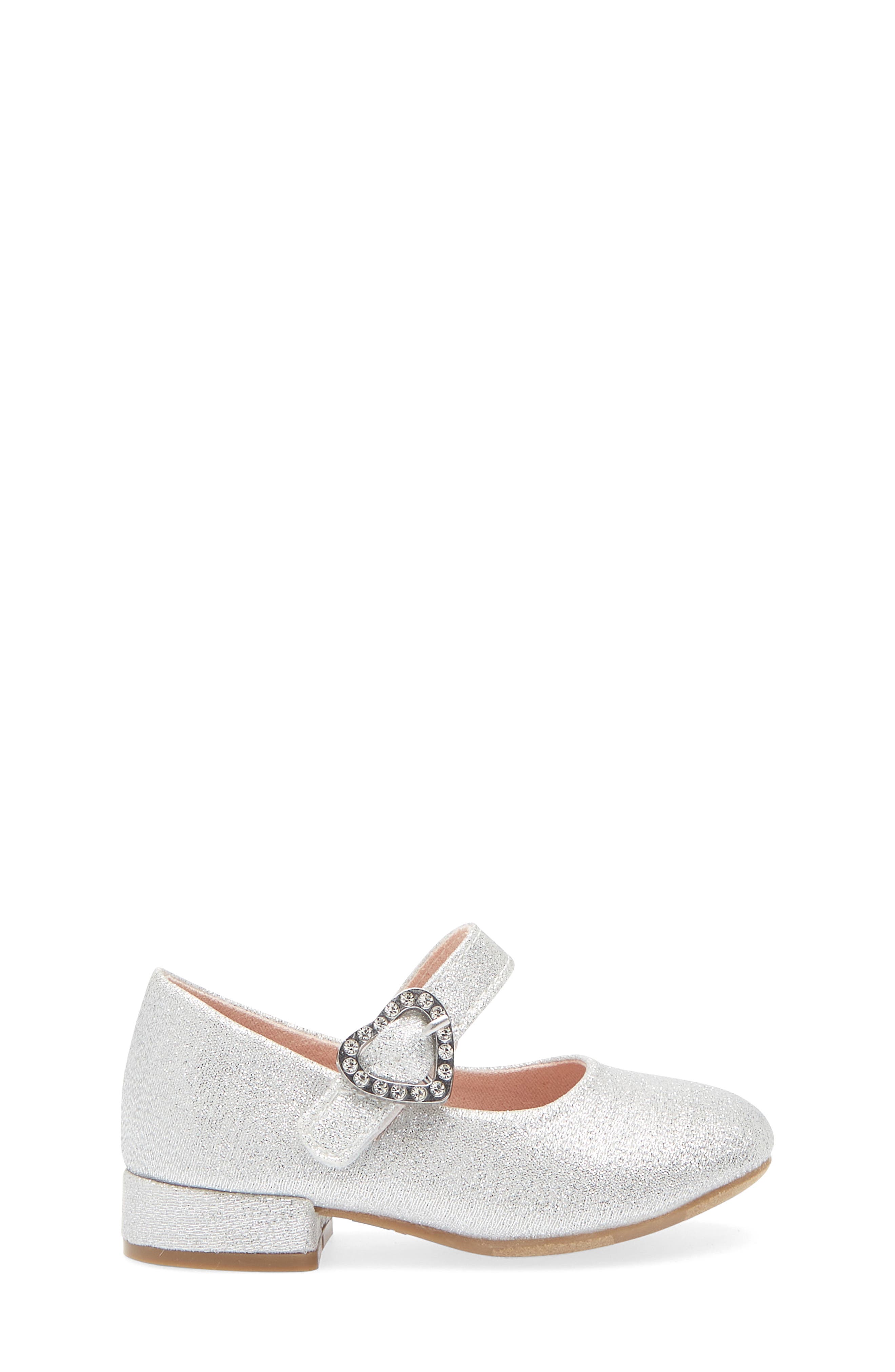 NORDSTROM RACK Kids' Leighton Mary Jane Dress Pump, Alternate, color, Silver Glitter