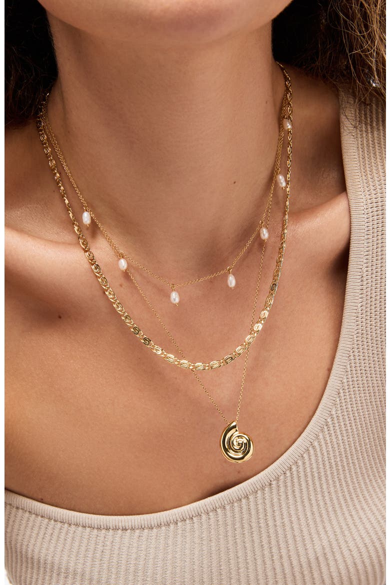Loki Charm Necklace, Alternate, color, GOLD / WHITE