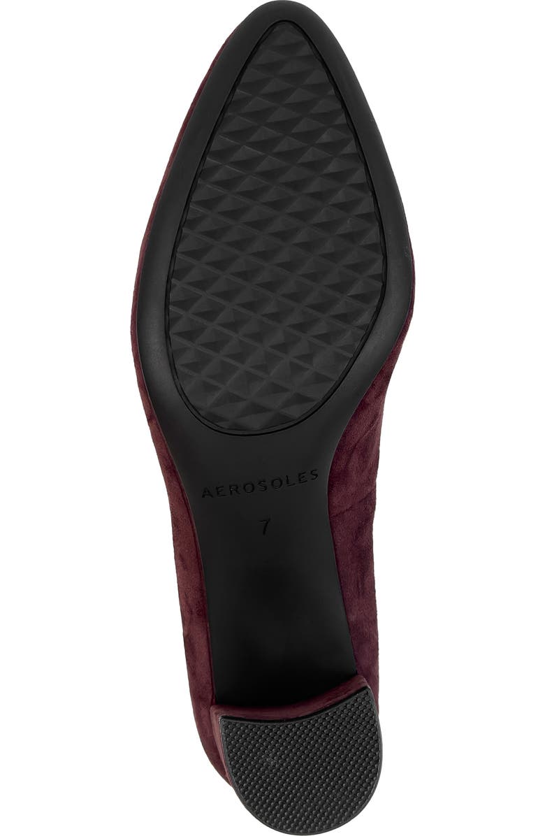 Aerosoles Betsy Almond Toe Pump, Alternate, color, Fig Suede