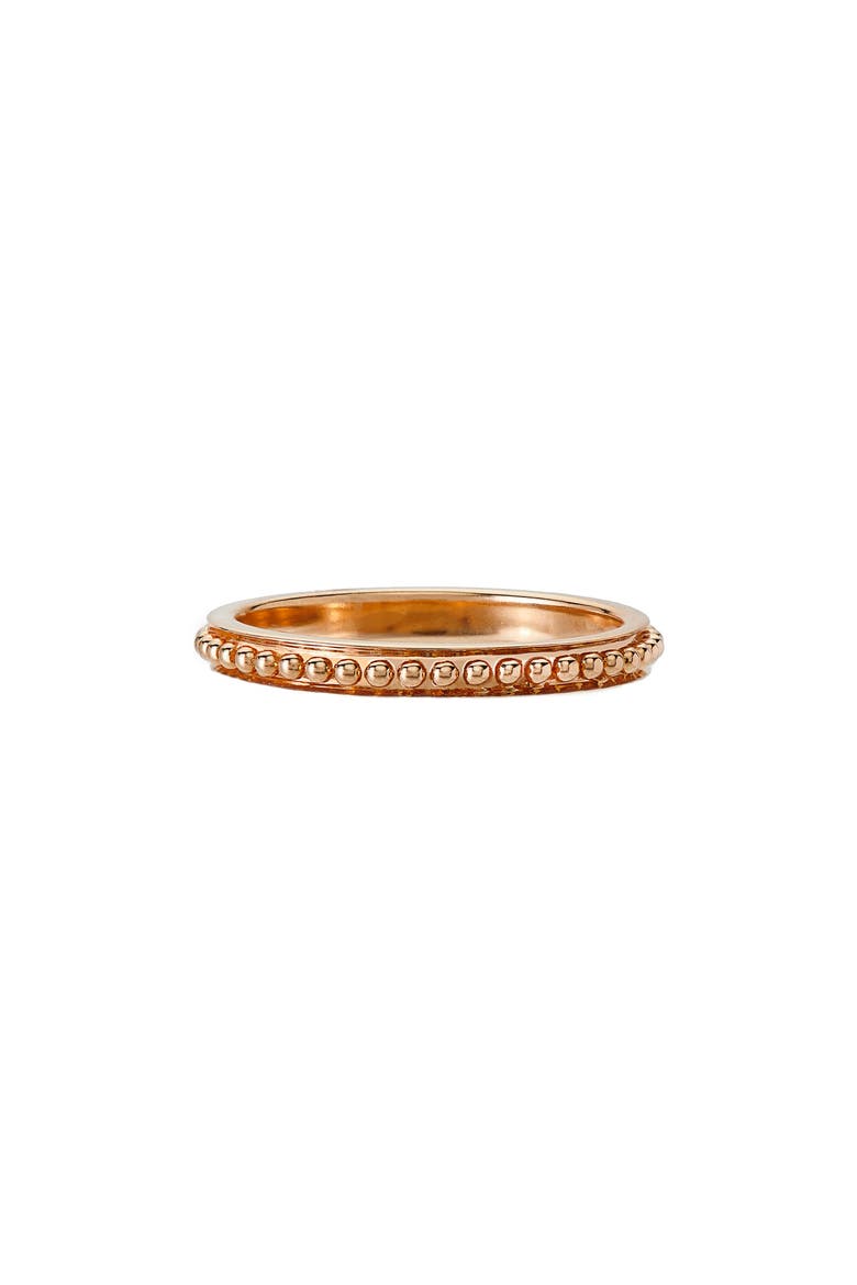 Channel Bead Band Ring, Main, color, ROSE GOLD
