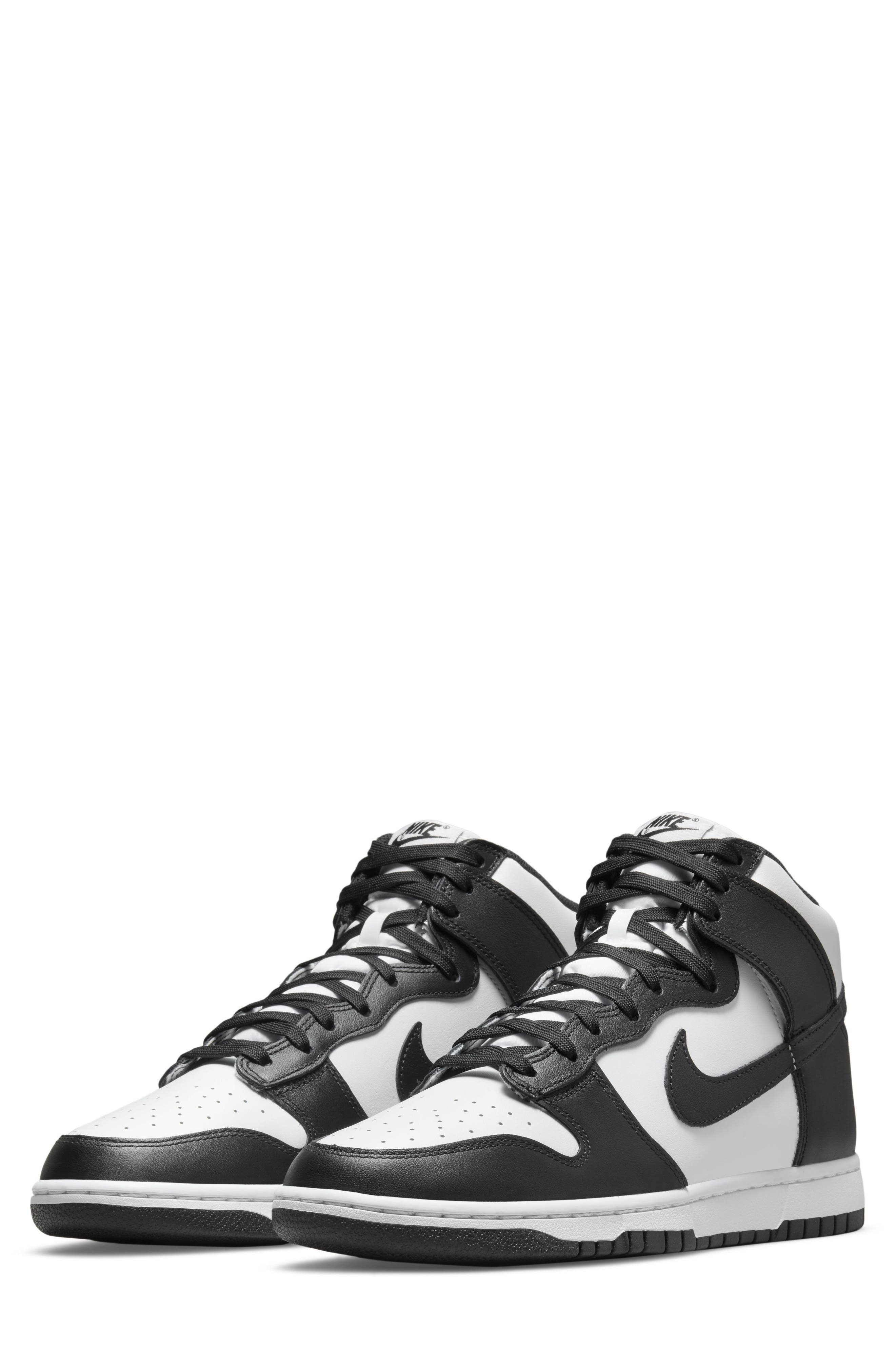 Nike Dunk Hi Retro Basketball Shoe, Main, color, White/ Black/ Orange